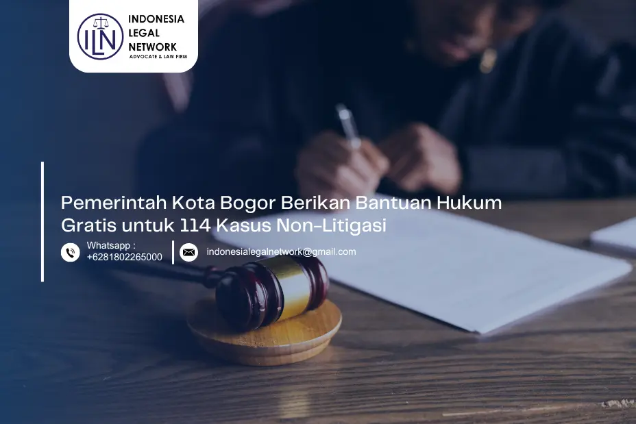 Pemerintah Kota Bogor Berikan Bantuan Hukum Gratis untuk 114 Kasus Non-Litigasi