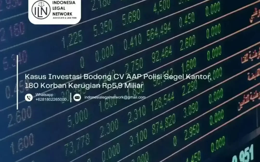 Kasus Investasi Bodong CV AAP Polisi Segel Kantor, 180 Korban Kerugian Rp5,9 Miliar