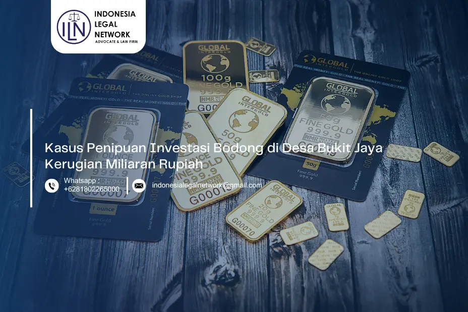 Kasus Penipuan Investasi Bodong di Desa Bukit Jaya Kerugian Miliaran Rupiah